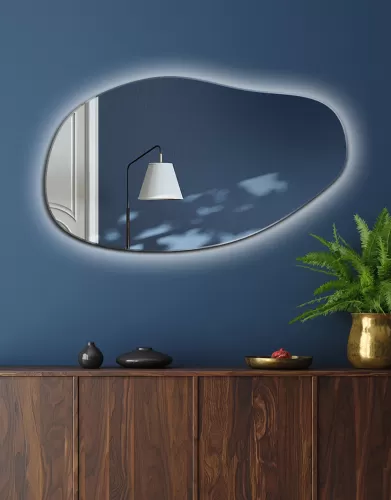 Lustro łazienkowe Simple Lago LED z oświetleniem LED