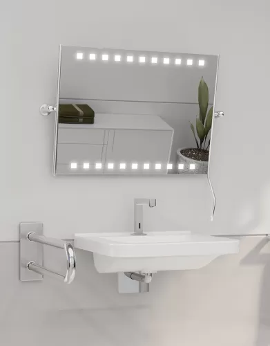 Lustro łazienkowe Med Quadron ST LED z oświetleniem LED