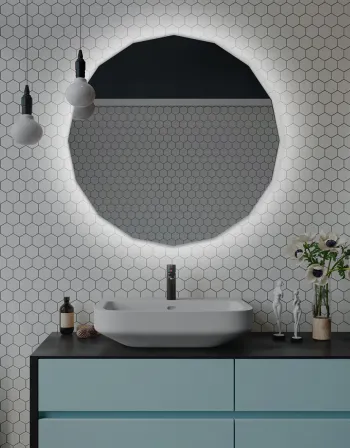 Lustro łazienkowe Oberon LED z oświetleniem LED