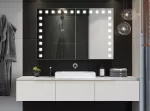 Szafka łazienkowa z lustrem LED FADESA MULTI